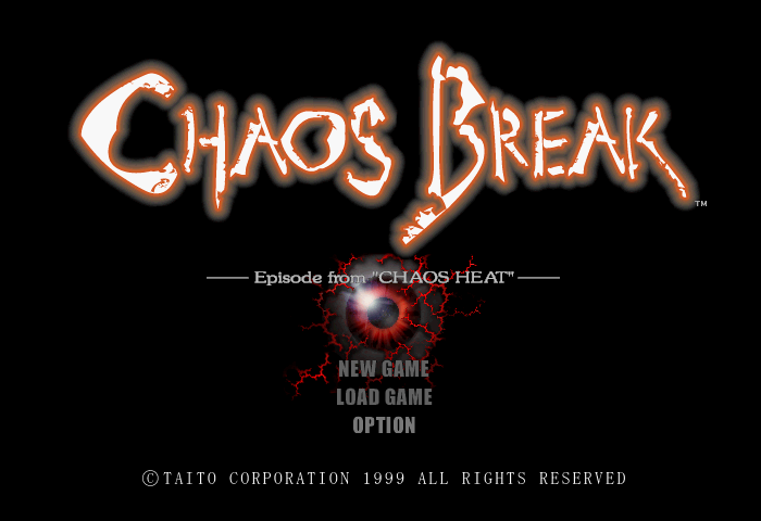 Chaos Break (Japan version) Title Screen